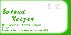 botond neizer business card